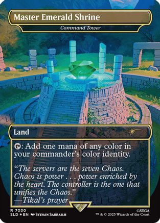 Image of Master Emerald Shrine - Command Tower (7030) (Rainbow Foil) (SLD-7030) - Secret Lair Drop Series Foil