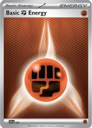 Image of Basic Fighting Energy 022  SVE Scarlet & Violet Energies - Common