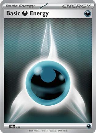 Image of Basic Darkness Energy 023  - Reverse Holofoil SVE Scarlet & Violet Energies - Common