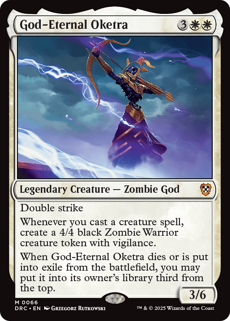 Image of God-Eternal Oketra (DRC-066) - Commander: Aetherdrift