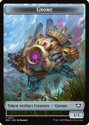 Image of Gnome // Golem (0014) Double-Sided Token (EOC-11 // 14) - Commander: Edge of Eternities