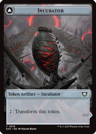 Image of Incubator // Phyrexian Double-Sided Token (EOC-15 // 15) - Commander: Edge of Eternities