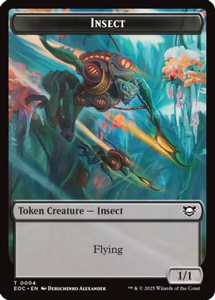 Image of Insect // Elemental (0008) Double-Sided Token (EOC-4 // 8) - Commander: Edge of Eternities