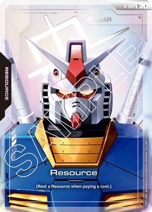 Image of Resource (R-002) (C+) (R-002) - Newtype Rising Holofoil
