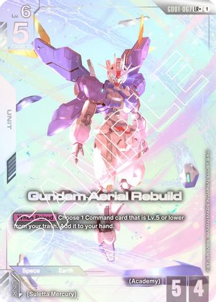 Image of Gundam Aerial Rebuild (LR+) (GD01-067) - Newtype Rising Holofoil