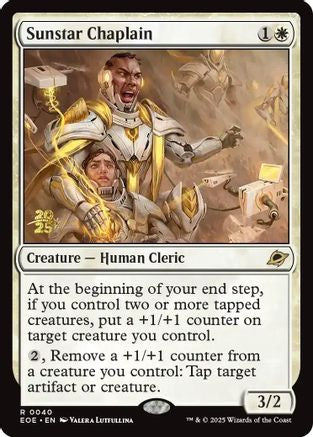 Image of Sunstar Chaplain (PRE-040) - Prerelease Cards Foil
