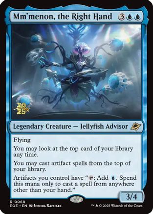 Image of Mm'menon, the Right Hand (PRE-068) - Prerelease Cards Foil