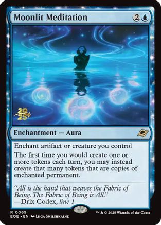 Image of Moonlit Meditation (PRE-069) - Prerelease Cards Foil