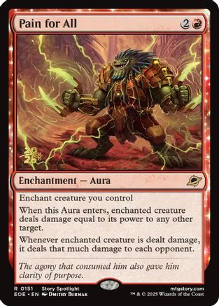 Image of Pain for All (PRE-151) - Prerelease Cards Foil
