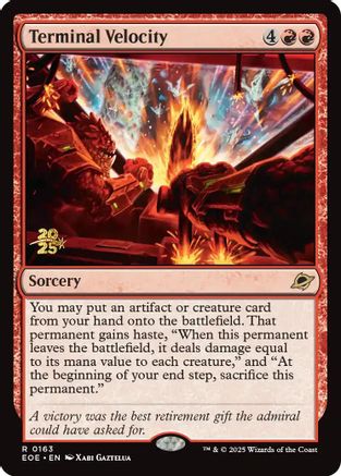 Image of Terminal Velocity (PRE-163) - Prerelease Cards Foil