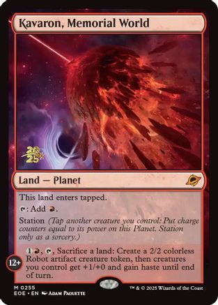 Image of Kavaron, Memorial World (PRE-255) - Prerelease Cards Foil