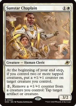 Image of Sunstar Chaplain (PPEOE-040) - Promo Pack: Edge of Eternities