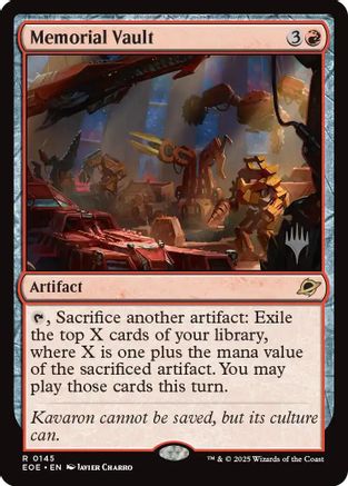 Image of Memorial Vault (PPEOE-145) - Promo Pack: Edge of Eternities Foil