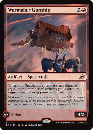 Image of Warmaker Gunship (PPEOE-167) - Promo Pack: Edge of Eternities Foil