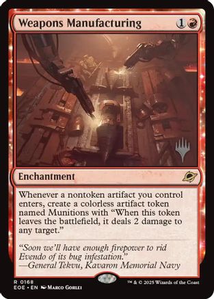 Image of Weapons Manufacturing (PPEOE-168) - Promo Pack: Edge of Eternities Foil