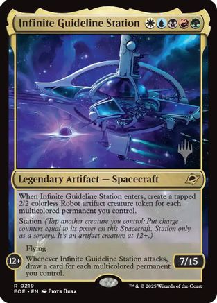Image of Infinite Guideline Station (PPEOE-219) - Promo Pack: Edge of Eternities Foil