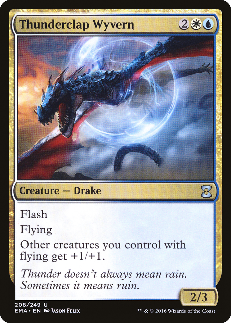 Image of Thunderclap Wyvern (EMA-208) - Eternal Masters Foil
