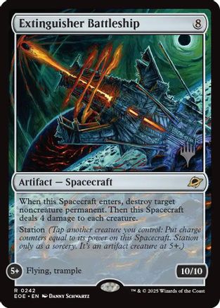 Image of Extinguisher Battleship (PPEOE-242) - Promo Pack: Edge of Eternities Foil