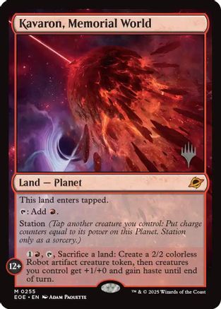 Image of Kavaron, Memorial World (PPEOE-255) - Promo Pack: Edge of Eternities Foil