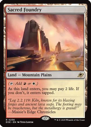 Image of Sacred Foundry (PPEOE-256) - Promo Pack: Edge of Eternities Foil