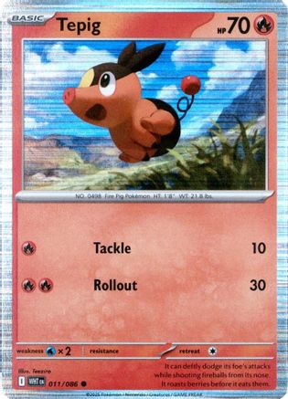 Image of Tepig 011/086  - Holofoil Miscellaneous Cards & Products - Common