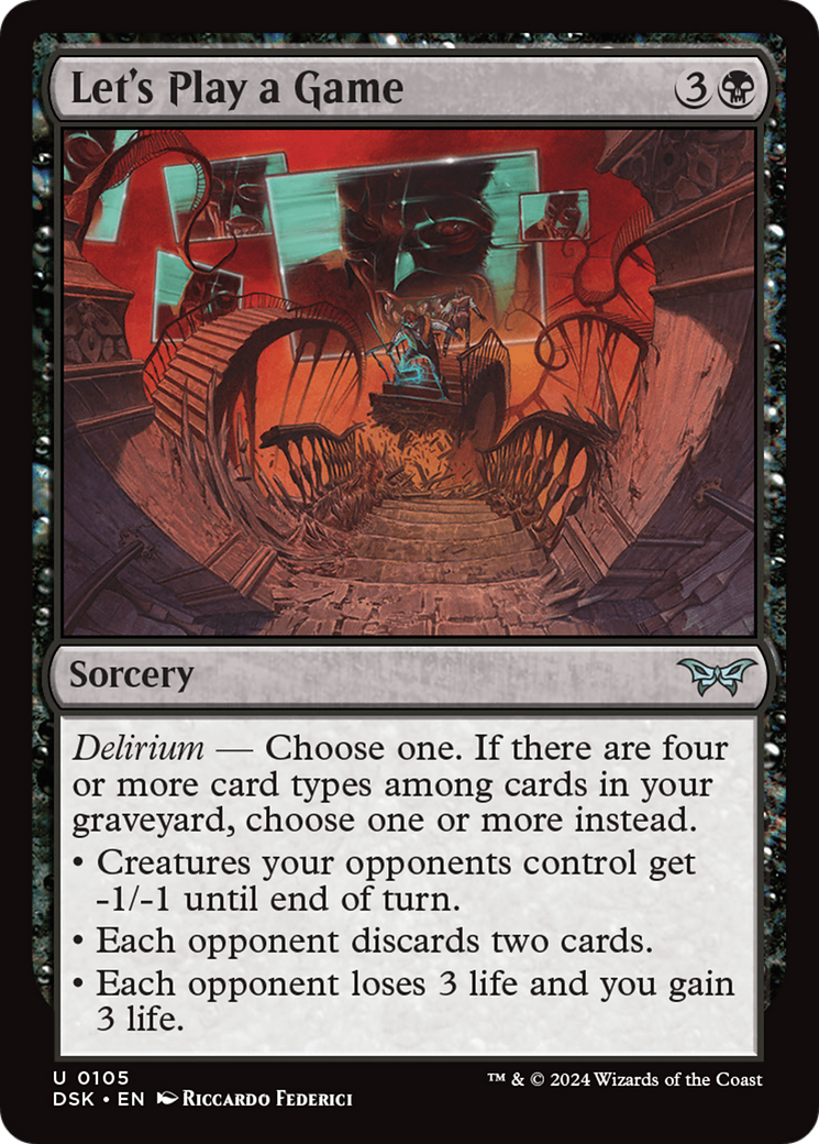 Image of Let's Play a Game (DSK-105) - Duskmourn: House of Horror Foil