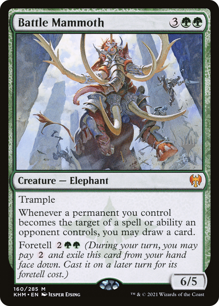 Image of Battle Mammoth (PPKHM-160) - Kaldheim Promos Foil