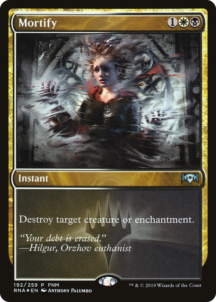 Image of Mortify (FNM-192) - Ravnica Allegiance Promos Foil