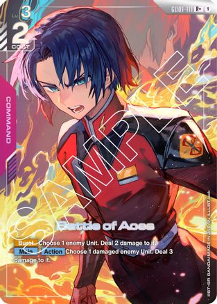 Image of Battle of Aces (R+) (GD01-111) - Newtype Rising Holofoil