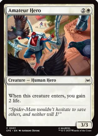 Image of Amateur Hero (SPE-001) - Marvel's Spider-Man: Eternal-Legal Foil
