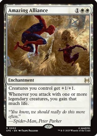 Image of Amazing Alliance (SPE-002) - Marvel's Spider-Man: Eternal-Legal Foil