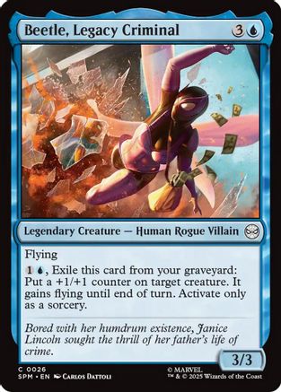 Image of Beetle, Legacy Criminal (SPM-026) - Marvel's Spider-Man Foil