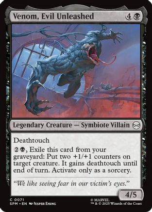 Image of Venom, Evil Unleashed (SPM-071) - Marvel's Spider-Man Foil