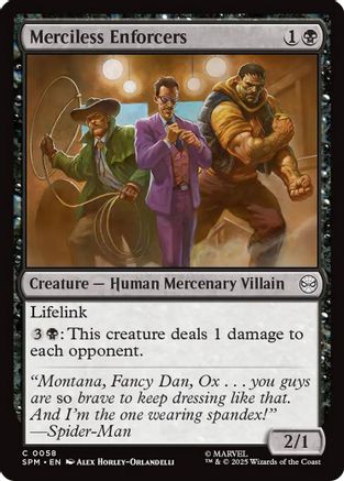 Image of Merciless Enforcers (SPM-058) - Marvel's Spider-Man Foil