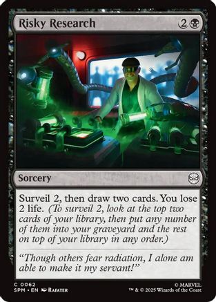 Image of Risky Research (SPM-062) - Marvel's Spider-Man Foil