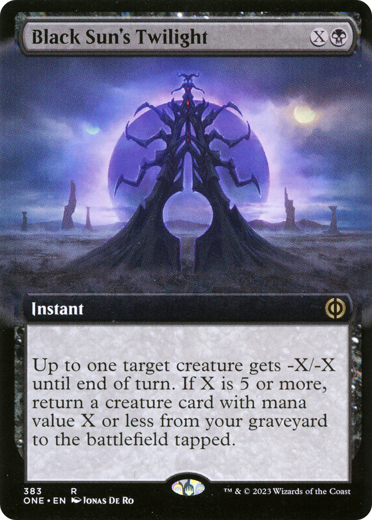 Image of Black Sun's Twilight (Extended Art) (ONE-383) - Phyrexia: All Will Be One: (Extended Art)