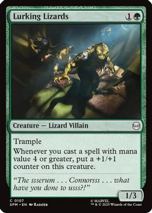 Image of Lurking Lizards (SPM-107) - Marvel's Spider-Man Foil