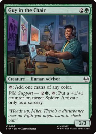 Image of Guy in the Chair (SPM-102) - Marvel's Spider-Man Foil