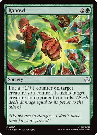 Image of Kapow! (SPM-103) - Marvel's Spider-Man Foil
