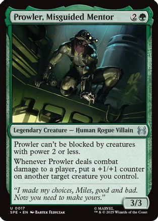 Image of Prowler, Misguided Mentor (SPE-017) - Marvel's Spider-Man: Eternal-Legal Foil