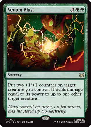 Image of Venom Blast (SPE-020) - Marvel's Spider-Man: Eternal-Legal Foil