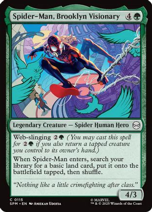Image of Spider-Man, Brooklyn Visionary (SPM-115) - Marvel's Spider-Man Foil