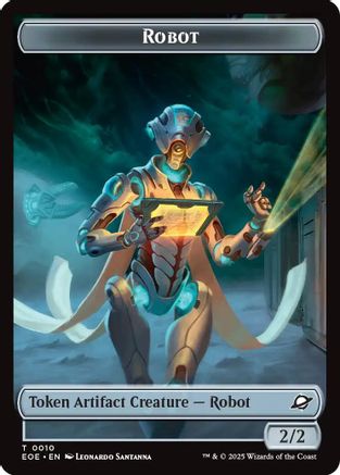 Image of Robot // Drone Double-Sided Token (EOE-10 // 3) - Edge of Eternities Foil