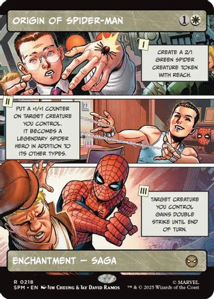 Image of Origin of Spider-Man (Borderless) (SPM-218) - Marvel's Spider-Man Foil