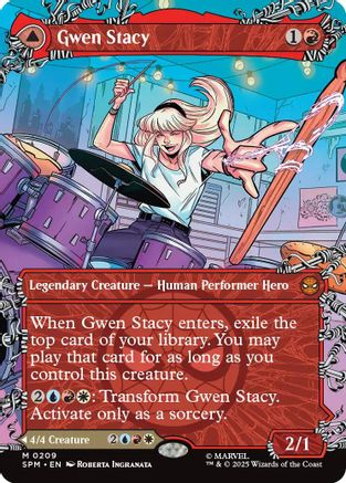 Image of Gwen Stacy (0209) (Borderless) (SPM-209) - Marvel's Spider-Man