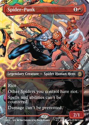 Image of Spider-Punk (0207) (Borderless) (SPM-207) - Marvel's Spider-Man Foil
