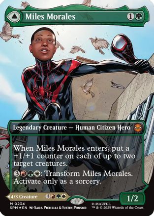 Image of Miles Morales (0234) (Borderless) (SPM-234) - Marvel's Spider-Man Foil