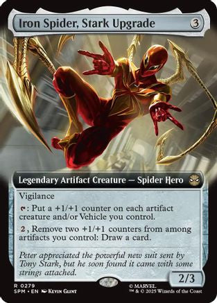 Image of Iron Spider, Stark Upgrade (Extended Art) (SPM-279) - Marvel's Spider-Man Foil