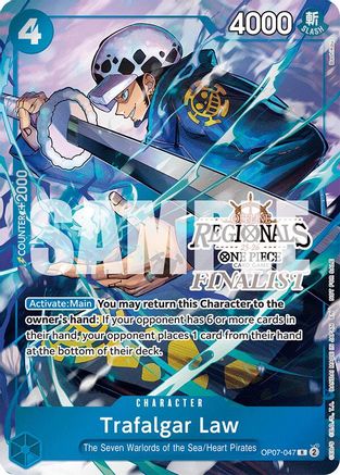 Image of Trafalgar Law (Offline Regional Finalist Card Set 2025 Vol.2) (OP07-047) - One Piece Promotion Cards Foil