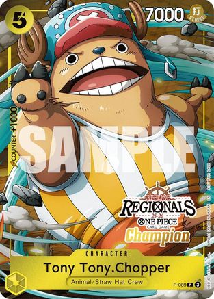 Image of Tony Tony.Chopper (Offline Regional Champion Card Set 2025 Vol.2) (P-089) - One Piece Promotion Cards Foil